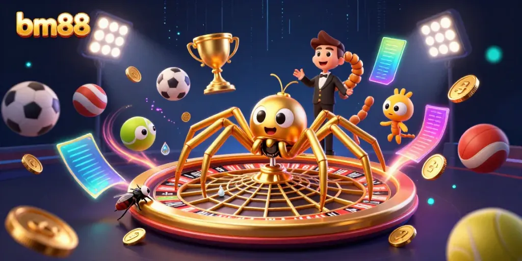 Experience thrilling bets at bm88 with our gaming spider and dynamic sports elements.