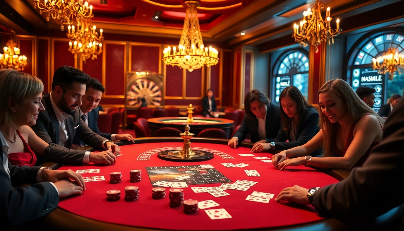Players engage in an exciting poker game at HITCLUB, filled with high stakes, chips, and vibrant ambiance.