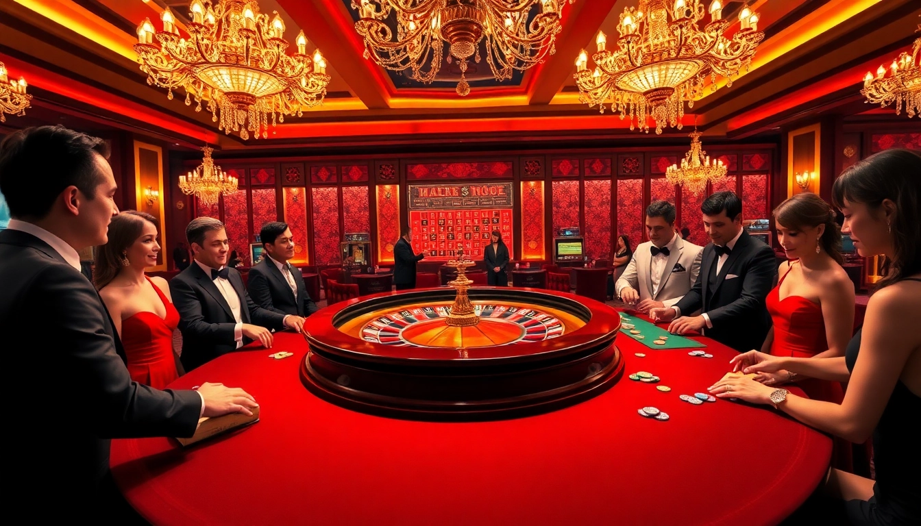 Experience excitement and strategy at the roulette table showcased by https://keobongda2.vip/ in a luxurious casino setting.