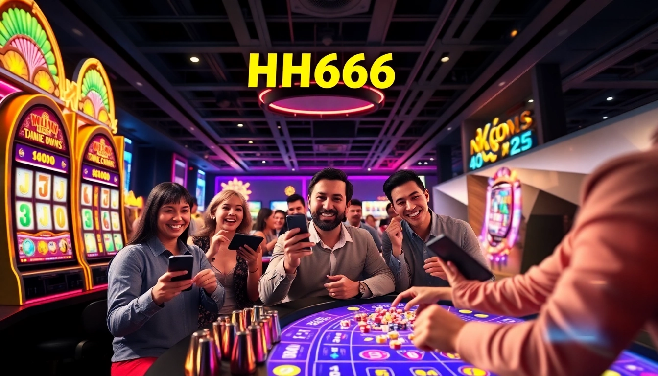 Exciting gameplay at HH666, showcasing players winning big at online slots and live dealer tables.