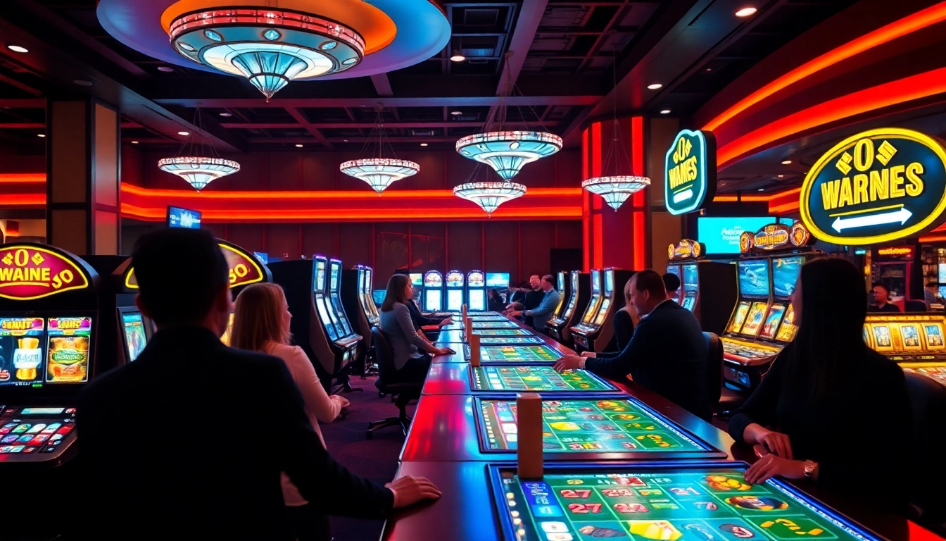 A188 casino gaming scene highlighting excitement and engagement with players enjoying table games and slots.