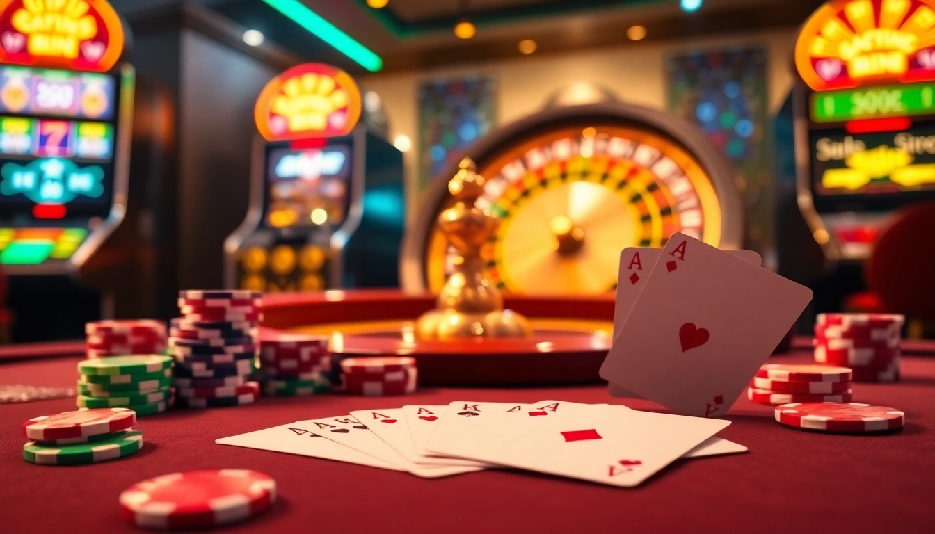 Experience the thrill of winning at S8.Com with exciting poker chips and cards in a luxurious setting.