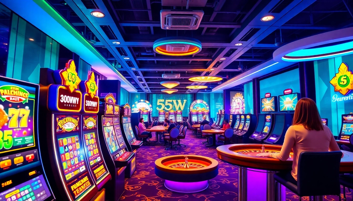 Exciting online casino experience at 55WW, showcasing vibrant games and engaging live dealers.