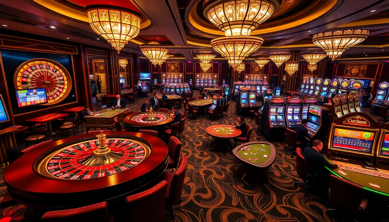 Experience thrilling gaming action at UU88 casino with vibrant tables and exciting slot machines.