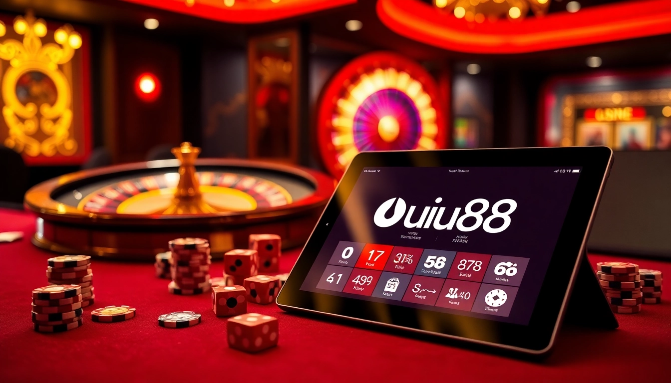 Experience the high-stakes excitement of uu88 casino with vibrant gaming visuals.
