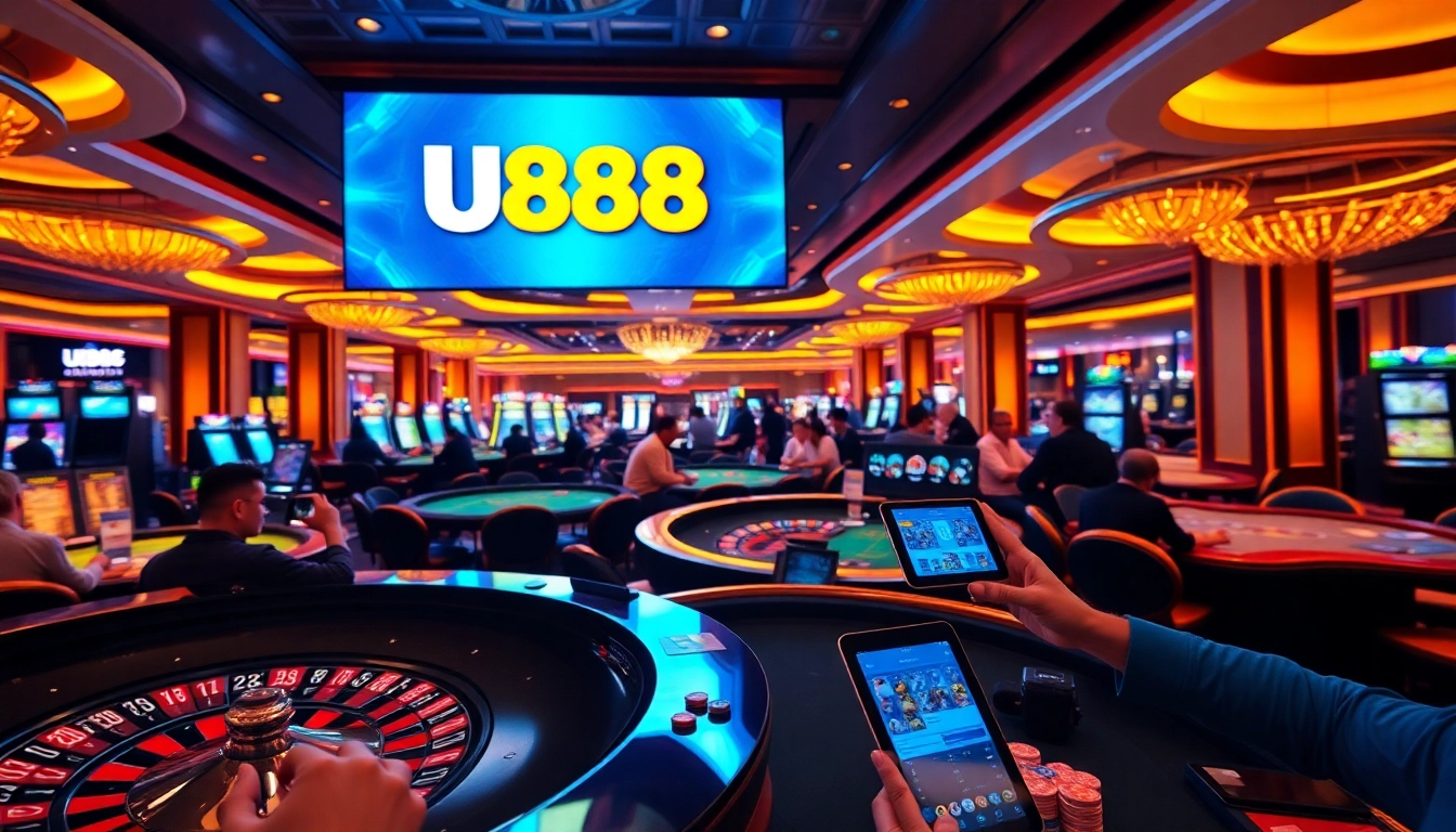 Experimente a emoção do jogo no cassino U888 com jogos empolgantes e uma atmosfera vibrante.