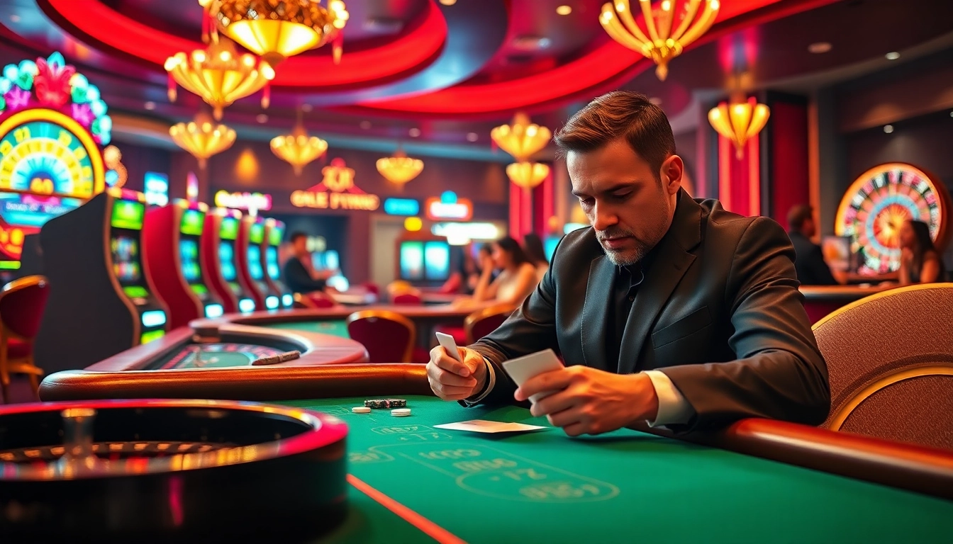 Experience the excitement of 22JL at a luxurious poker table filled with eager players.