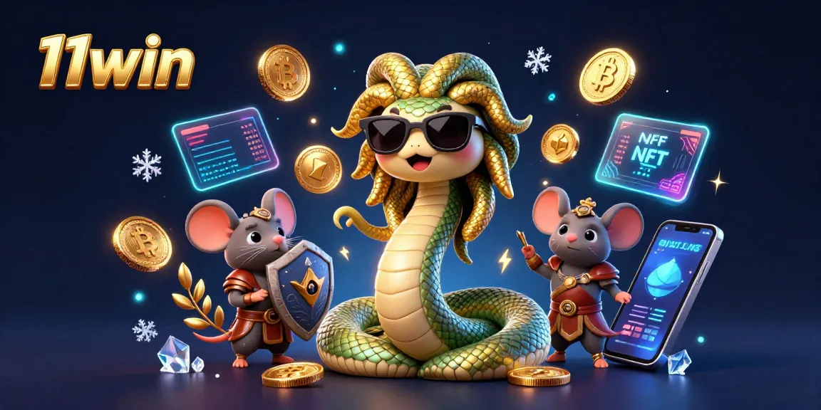 Experience thrilling gaming moments at 11win with our engaging 3D casino adventure featuring vibrant crypto elements.